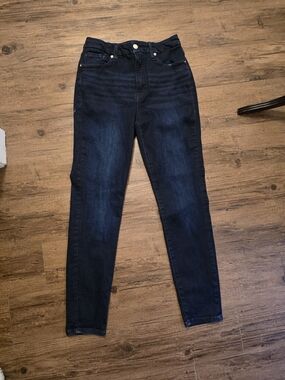 Good American High-Rise Dark Blue Skinny Jeans